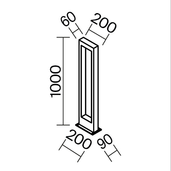 Уличный наземный светильник Bonn O425FL-L10GF