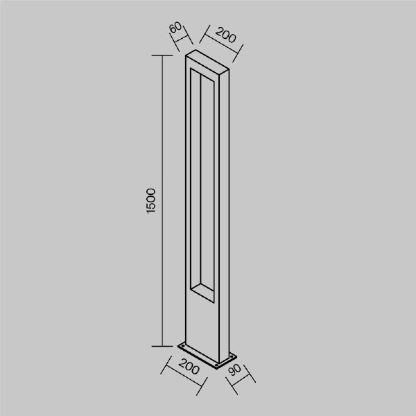 Уличный наземный светильник Bonn O425FL-L20GF