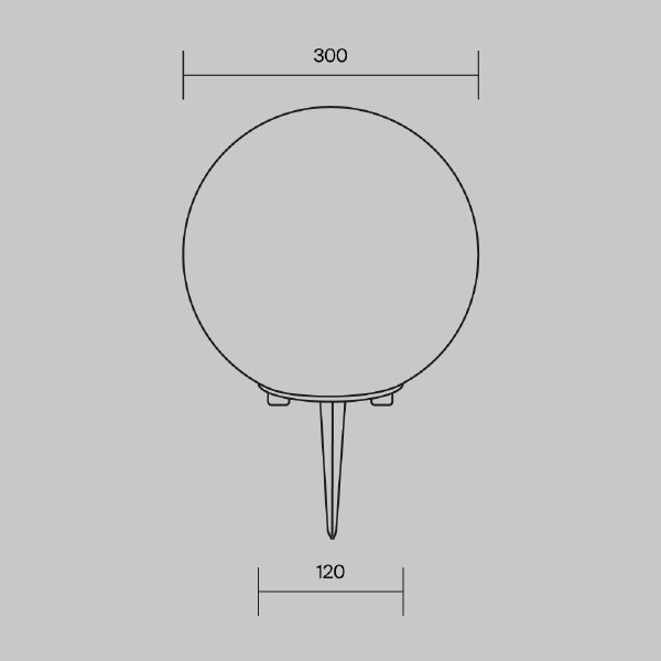 Грунтовый светильник Erda O594FL-01W