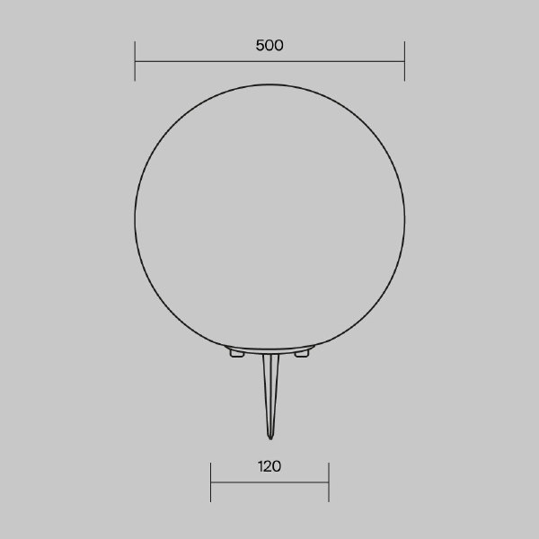 Грунтовый светильник Erda O594FL-01W1