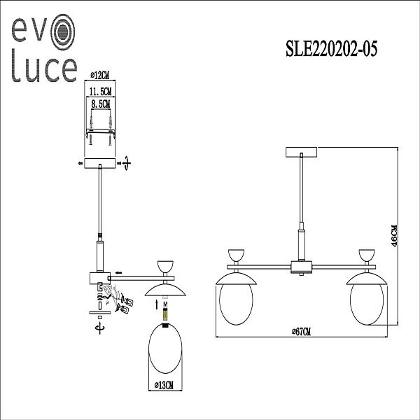 Потолочная люстра Genova SLE220202-05