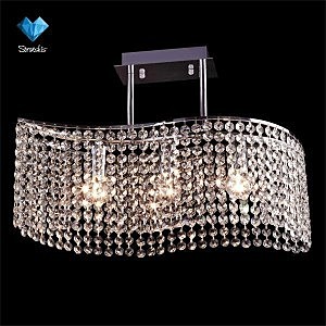 Потолочная люстра 3223 3223/3 хром/прозрачный хрусталь Strotskis