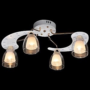 Потолочная люстра 80010 80010/4 белый+золото/белый