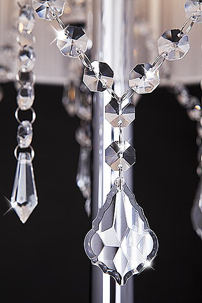 Торшер 2045 2045/3F хром/белый торшер