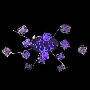 Потолочная люстра 80008 80008/13 хром/синий+красный+фиолетовый