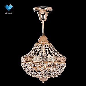 Потолочная люстра 10023 10023/4 золото/прозрачный хрусталь Strotskis