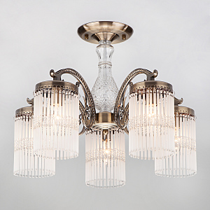 Потолочная люстра Houston 60014/5 античная бронза