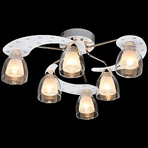 Потолочная люстра 80010 80010/6 белый+золото/белый