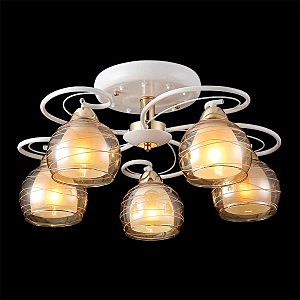 Потолочная люстра 70205 70205/5 золото/белый