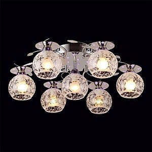 Потолочная люстра 70206 70206/7 хром/синий+красный+фиолетовый