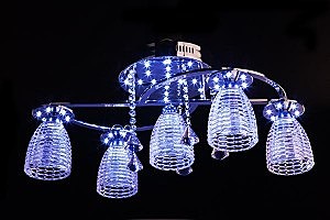 Потолочная люстра 70210 70210/5 хром/белый