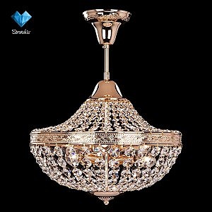 Потолочная люстра 10023 10023/6 золото/прозрачный хрусталь Strotskis