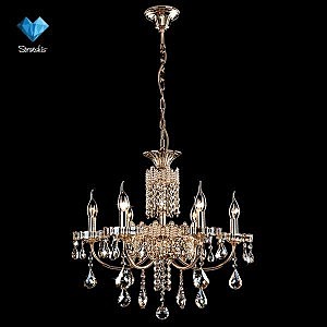 Подвесная люстра 10014 10014/6 золото/тонированныйрусталь Strotskis