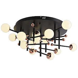 Потолочная люстра Loft Led LED LAMPS 81344 GOLD BLACK