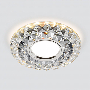 Встраиваемый светильник 2170 2170 MR16 SBK/CL дымчатый/прозрачный для Леруа