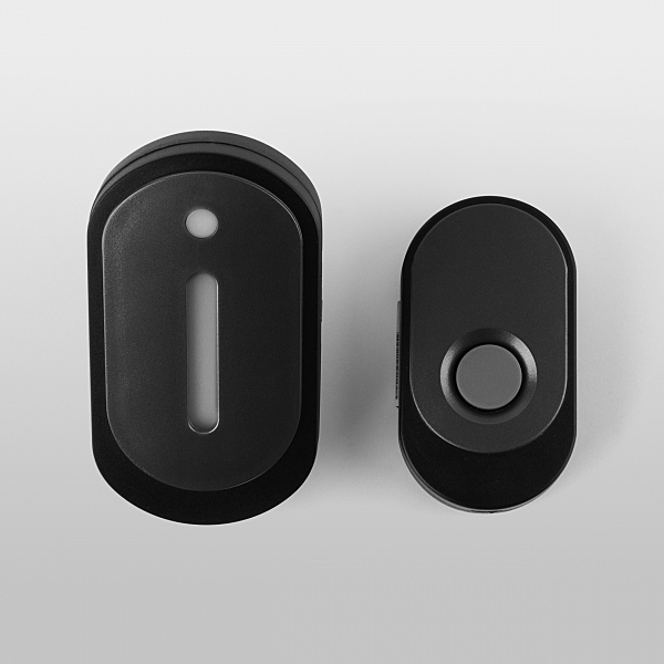 Дверной звонок DBQ28 DBQ28M WL 36M IP20 Черный/Черный