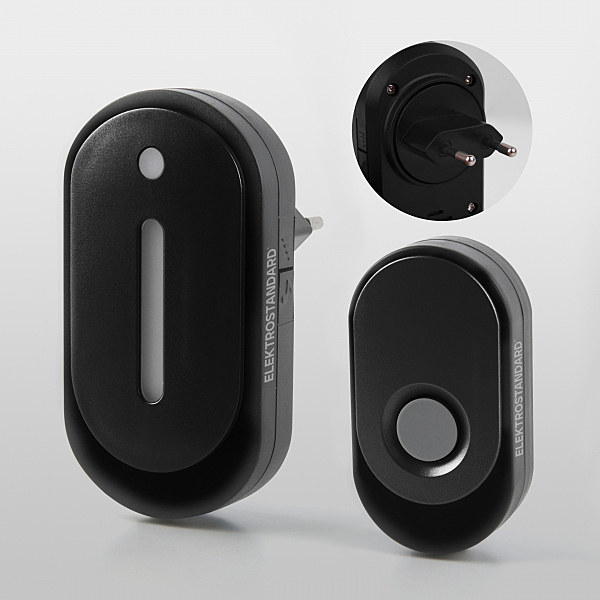 Дверной звонок DBQ28 DBQ28M WL 36M IP20 Черный/Черный