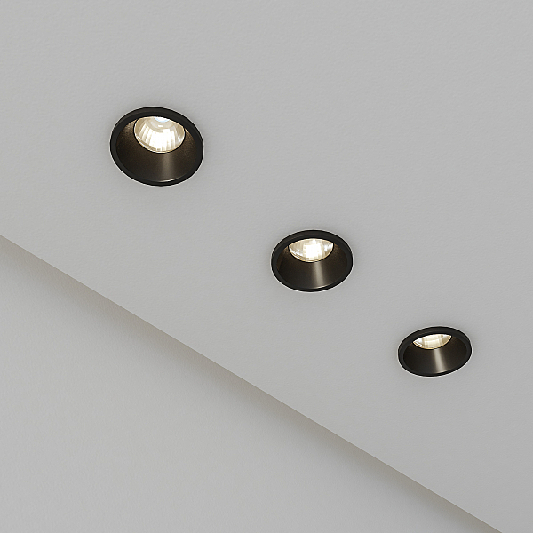Встраиваемый светильник 15269/LED 15269/LED 3W BK черный