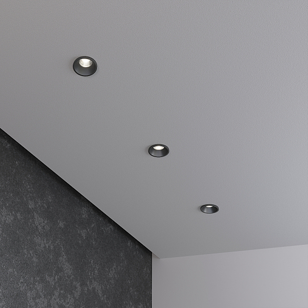 Встраиваемый светильник 15269/LED 15269/LED 3W BK черный