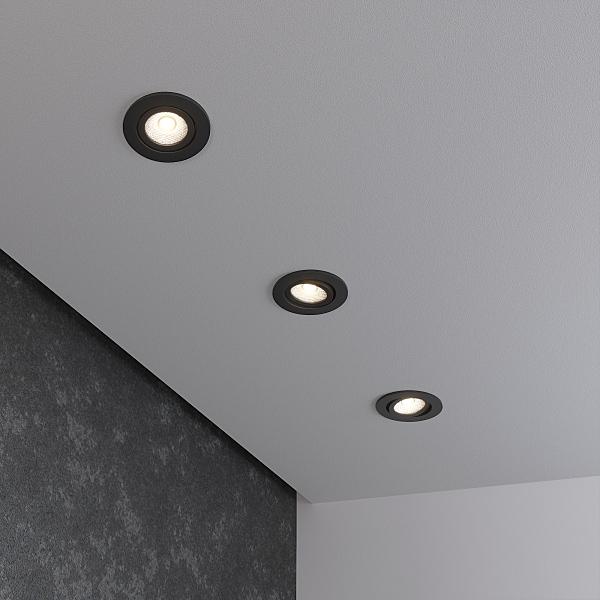 Встраиваемый светильник 15272/LED 15272/LED 5W 4200K BK черный