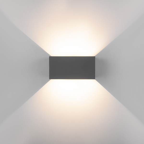 Уличный настенный светильник Winner WINNER DOUBLE LED серый (35137/W)