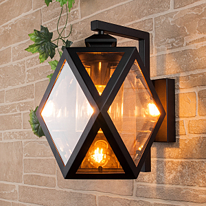 Уличный настенный светильник Ambra Ambra D (35133/D) чёрный