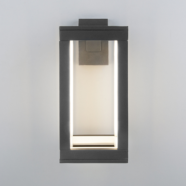 Уличный настенный светильник Frame 1527 TECHNO LED Frame серый
