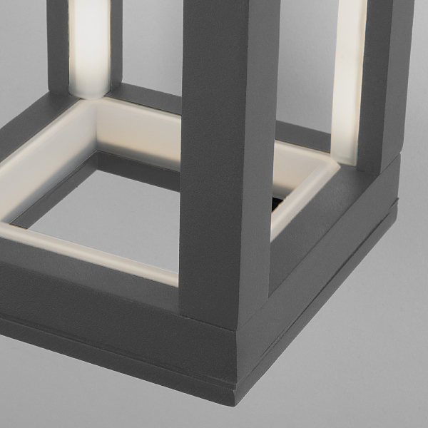 Уличный настенный светильник Frame 1527 TECHNO LED Frame серый