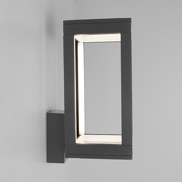Уличный настенный светильник Frame 1527 TECHNO LED Frame серый