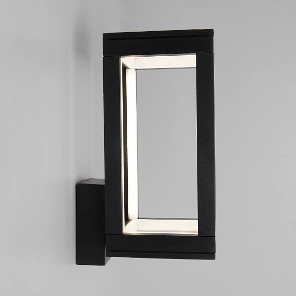 Уличный настенный светильник Frame 1527 TECHNO LED Frame чёрный