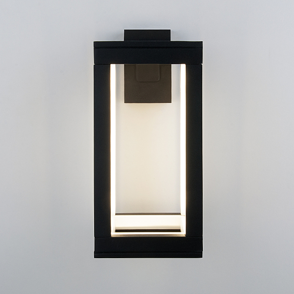 Уличный настенный светильник Frame 1527 TECHNO LED Frame чёрный