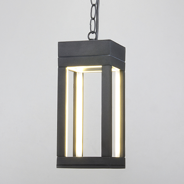 Уличный подвесной светильник Frame 1528 TECHNO LED Frame серый