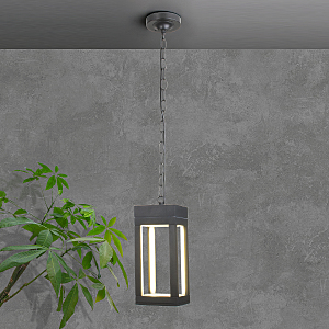 Уличный подвесной светильник Frame 1528 TECHNO LED Frame серый