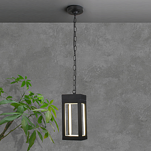 Уличный подвесной светильник Frame 1528 TECHNO LED Frame чёрный