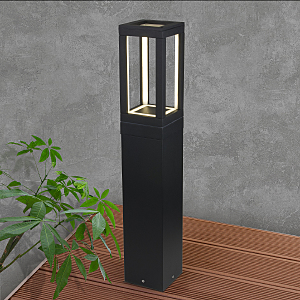 Уличный наземный светильник Frame 1529 TECHNO LED Frame чёрный