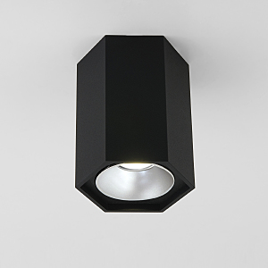 Накладной светильник 25036/LED 25036/LED 7W 4200K черный матовый/серебро