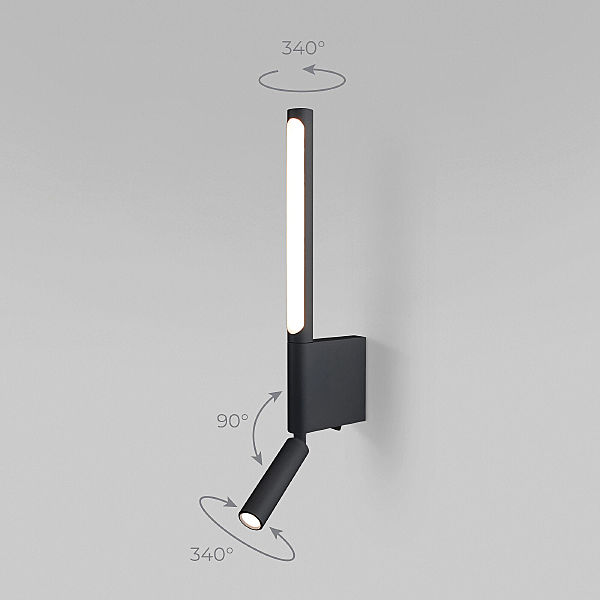 Настенный светильник Sarca Sarca LED черный (40111/LED)