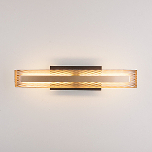 Настенный светильник Lattice Lattice LED черный/золото (40003/LED)