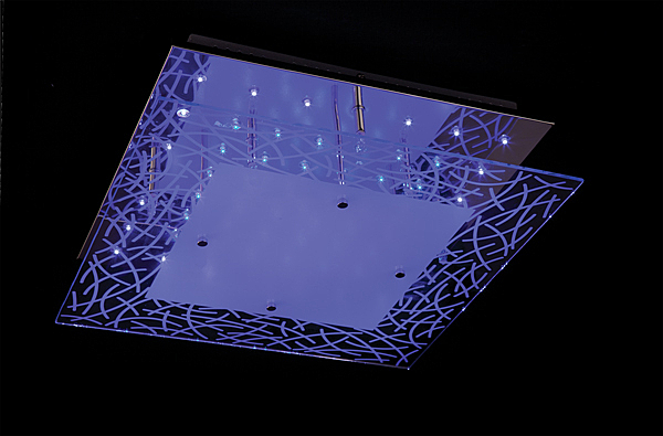 Потолочная люстра 5179 5179/8 хром/белый-синий+красный+фиолетовый