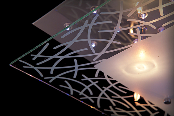 Потолочная люстра 5179 5179/8 хром/белый-синий+красный+фиолетовый