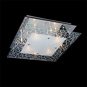 Потолочная люстра 5179 5179/8 хром/белый-синий+красный+фиолетовый