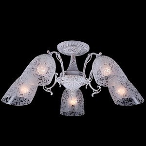 Потолочная люстра 22010 22010/5 белый с золотом