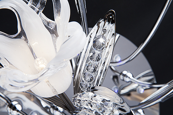 Потолочная люстра 5126 5126/16 хром/синий+красный+фиолетовый