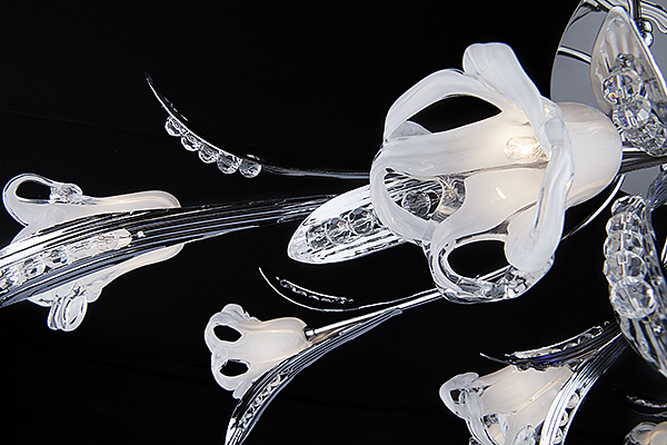 Потолочная люстра 5126 5126/16 хром/синий+красный+фиолетовый