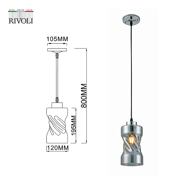 Светильник подвесной Tiffany 9108-201