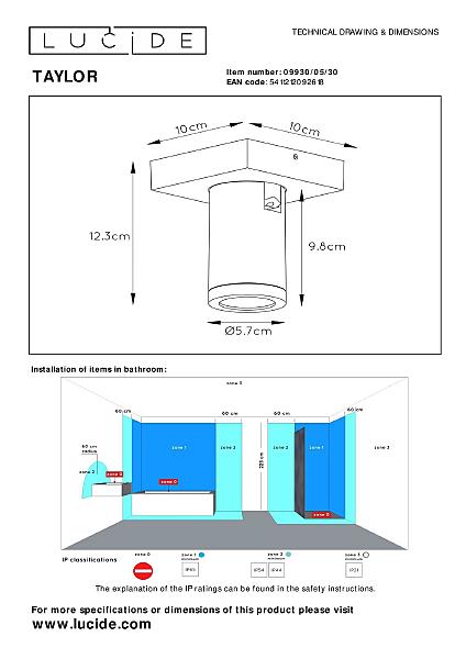 Светильник спот Taylor 09930/05/30