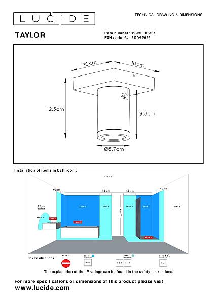 Светильник спот Taylor 09930/05/31