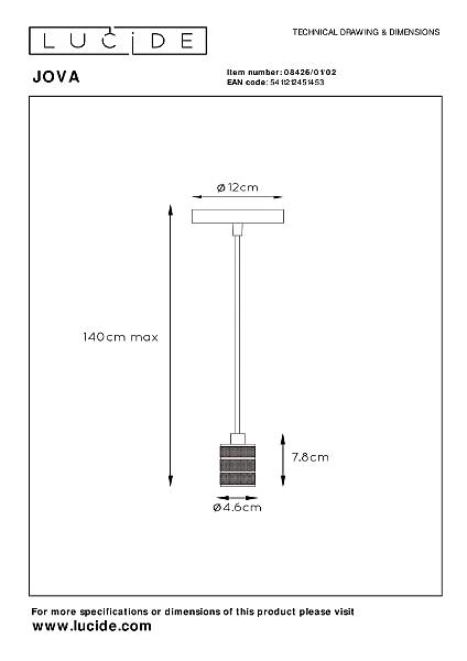 Светильник подвесной Jova 08426/01/02