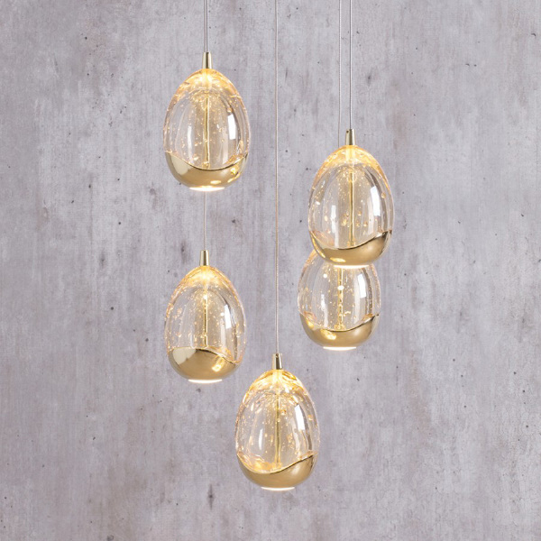 Люстра каскадная Terrene MD13003023-5A gold