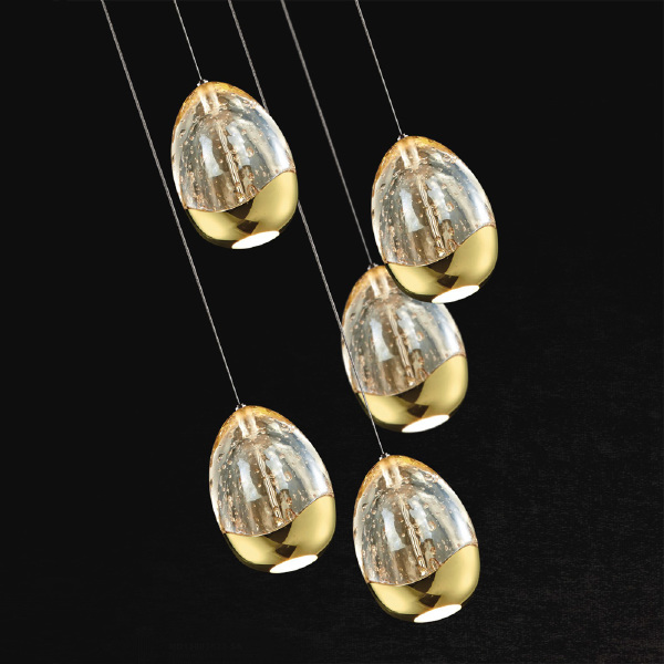 Люстра каскадная Terrene MD13003023-5A gold
